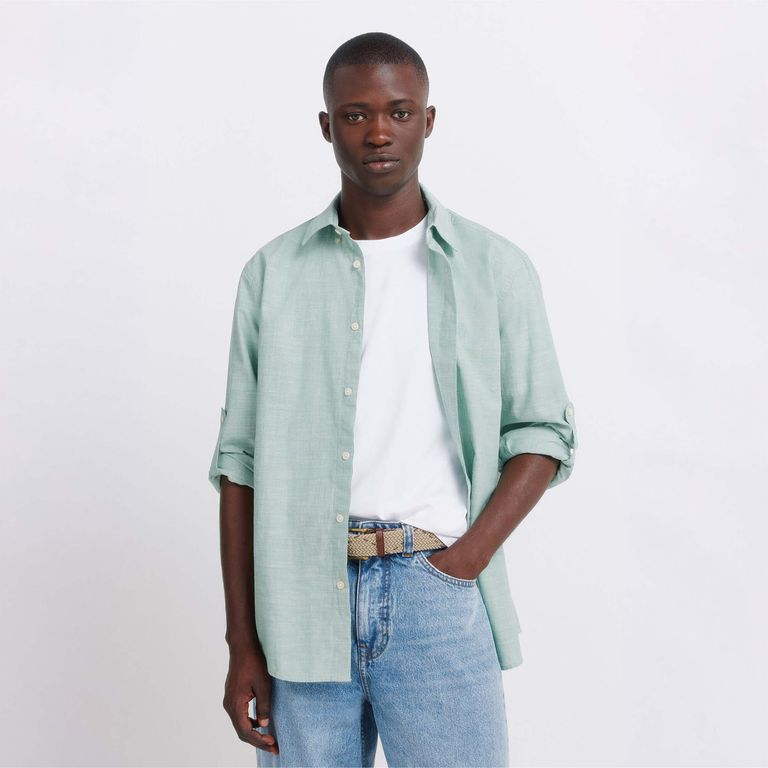 Camisa 100% Algodón Hombre