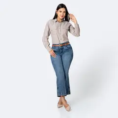 Pionier - Jean Straight Tiro Alto Mujer