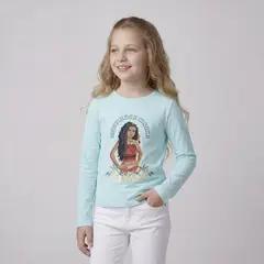 MOANA - Polo Niña Manga Larga Algodón