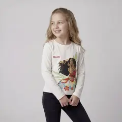 MOANA - Polo Niña Manga Larga Algodón