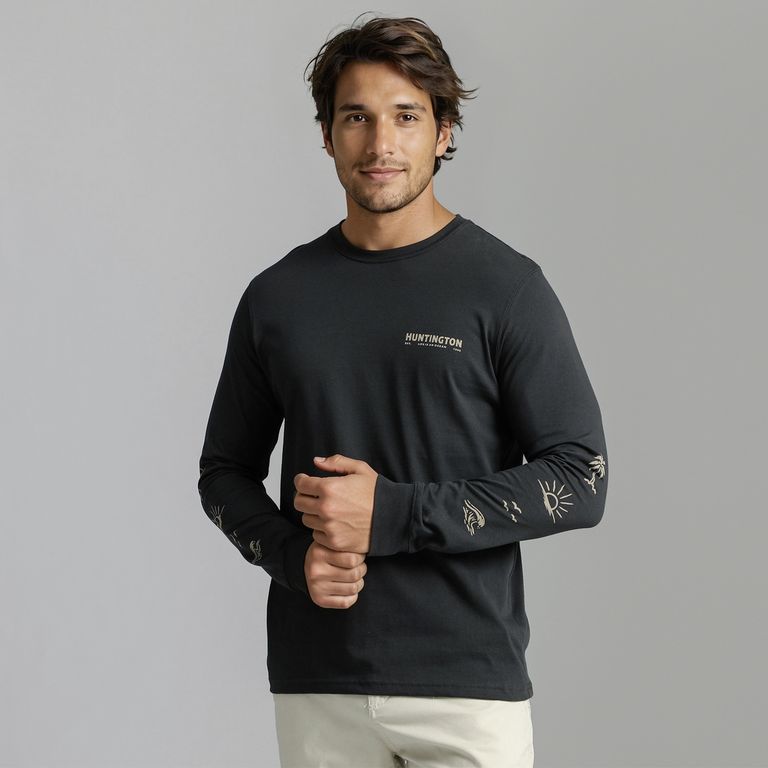 Polo Estampado 100% Algodón Hombre