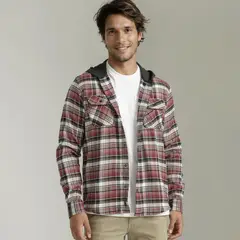 HUNTINGTON - Camisa Cuadros 100% Algodón Hombre