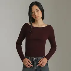 DENIMLAB - Top Manga Larga Mujer