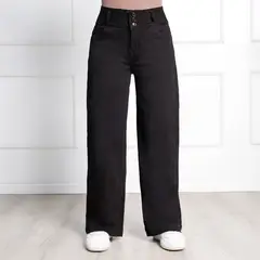 KANSAS - Pantalón Wide Leg Tiro Medio Mujer