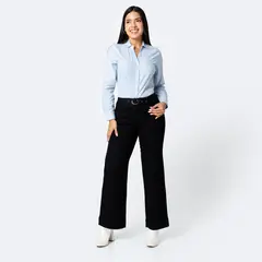 Pionier - Jean Wide Leg Tiro Alto Mujer