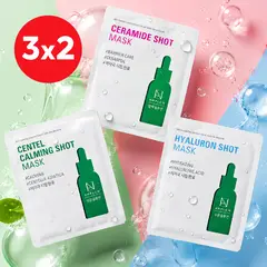 AMPLEN - Set Mascarillas 3x2 Centella Ceramidas Hialuronico