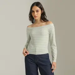SYBILLA - Chompa Off Shoulder Mujer
