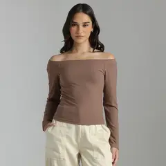 SYBILLA - Chompa Off Shoulder Mujer