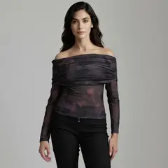 MOSSIMO - Top Off Shoulder Mujer