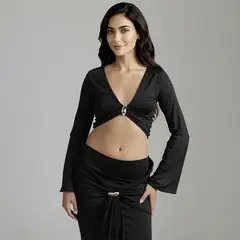 MOSSIMO - Top Manga Larga Mujer x Luana
