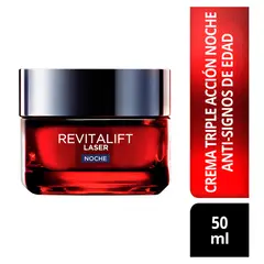 LOREAL PARIS - Crema Noche Facial Triple Acción L'Oréal Revitalift Laser