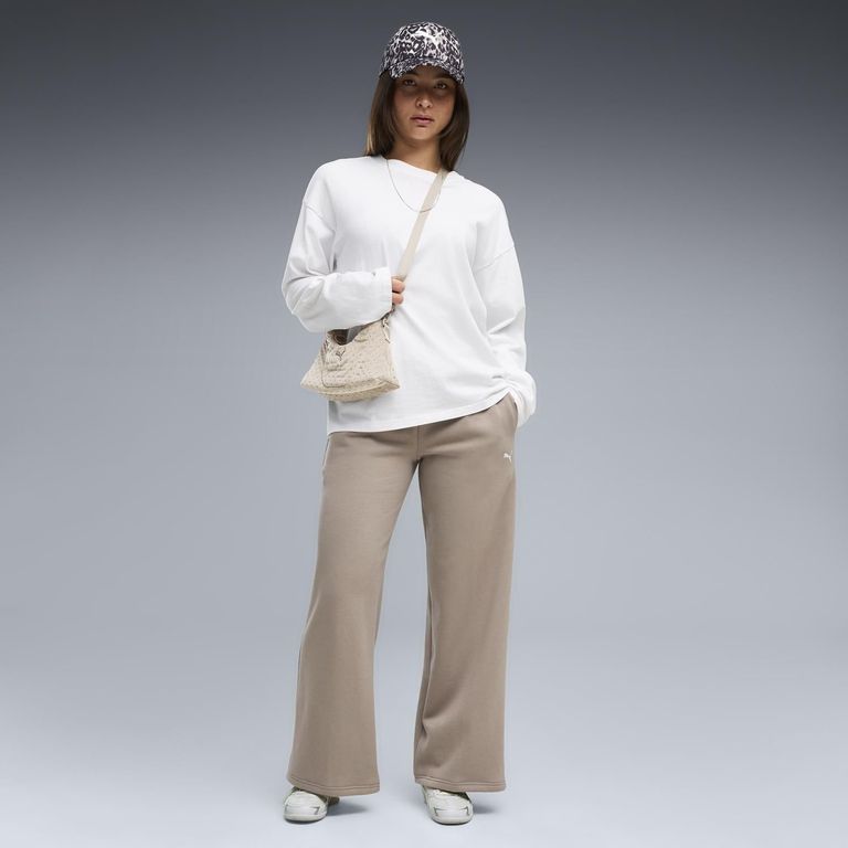 Pantalón de buzo Mujer Ess Cat Comfort Wide Leg Pants Fl Op