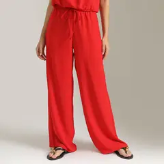 SYBILLA - Pantalón Straight Tiro Medio Mujer