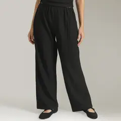 SYBILLA - Pantalón Straight Tiro Medio Mujer