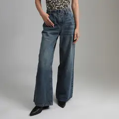 DENIMLAB - Jean Wide Leg Tiro Alto Mujer