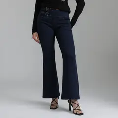 MOSSIMO - Jean Flare Tiro Alto Mujer