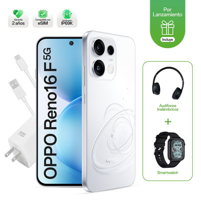 RENO16 F 8+256GB BLANCO + SMAR