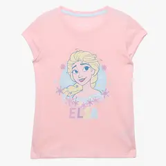 FROZEN - Polo Niña Manga Corta Algodón Rosado