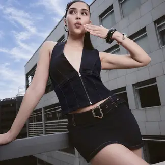 MOSSIMO - Falda Denim Mujer x Luana