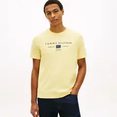 TOMMY HILFIGER - Polo Manga Corta Amarillo Hombre