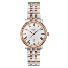 Tissot - Reloj para Mujer Carson Premium Lady Plata y Oro Rosa