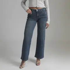 MOSSIMO - Jean Straight Tiro Alto Mujer x Luana
