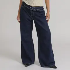 SYBILLA - Jean Wide Leg Tiro Medio Mujer X Miranda Capurro