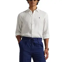 POLO RALPH LAUREN - Camisa 100% Lino Hombre