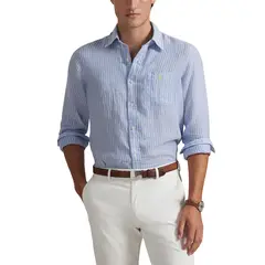 POLO RALPH LAUREN - Camisa 100% Lino Hombre