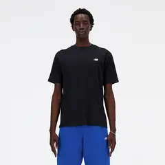 NEW BALANCE - Polo Sport Essentials Cotton Negro