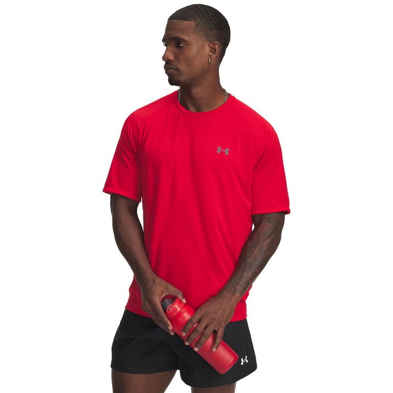 Polo Deportivo Tech 2.0 de Manga Corta Rojo para Hombre