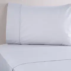 BASEMENT HOME - Juego de Sábanas Lisas 100% Algodón 200 Hilos