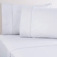 BASEMENT HOME - Juego de Sábanas Lisas 100% Algodón 200 Hilos