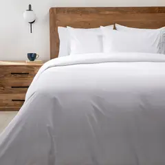 BASEMENT HOME - Funda Plumón 100% Algodón 200 Hilos Blanca