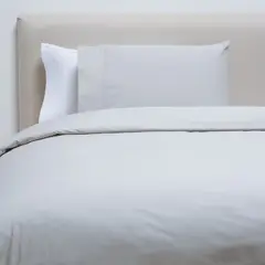 BASEMENT HOME - Funda Plumón 100% Algodón 200 Hilos Gris