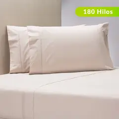 MICA - Juego de Sábanas Lisas 100% Algodón 180 Hilos