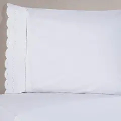 ROBERTA ALLEN - Juego de Sábanas Bordadas Broderie Premium 180 Hilos