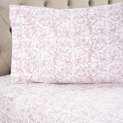 ROBERTA ALLEN - Juego de Sábanas Estampadas Floral 100% Algodón 200 Hilos