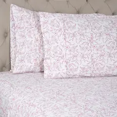 ROBERTA ALLEN - Juego de Sábanas Estampadas Floral 100% Algodón 200 Hilos