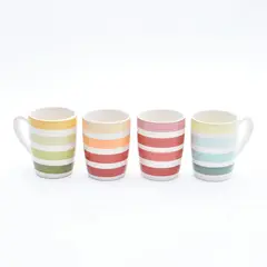 MICA - Set x4 Mugs a Rayas 14 oz
