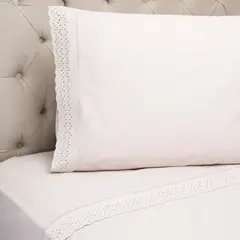 ROBERTA ALLEN - Juego de Sábanas Bordadas Broderie 180 Hilos