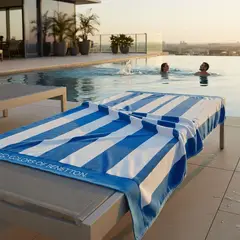 BENETTON - Toalla de Playa Stripes 100% Algodón 100x180cm
