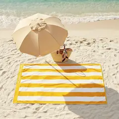 BENETTON - Toalla de Playa Stripes 100% Algodón 100x180cm