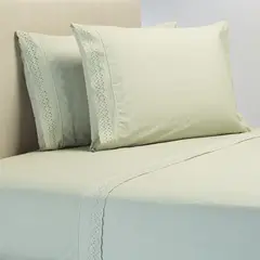 ROBERTA ALLEN - Juego de Sábanas Bordadas Broderie 180 Hilos