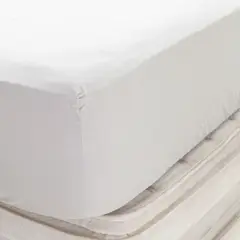BASEMENT HOME - Sábana Bajera Lisa 100% Algodón 200 Hilos