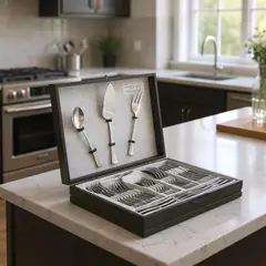 ROBERTA ALLEN - Juego de Cubiertos 45 Piezas Bride