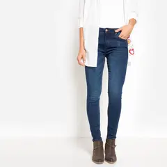 UNIVERSITY CLUB - Jean Skinny Tiro Medio Mujer