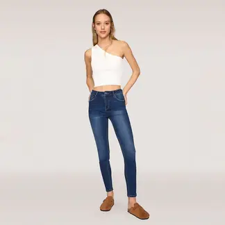 SYBILLA - Jean Skinny Tiro Alto Mujer