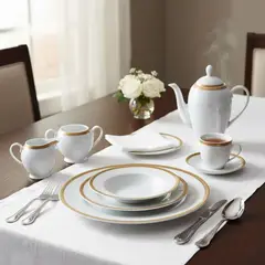 ROBERTA ALLEN - Juego de Vajilla Porcelana 25 Piezas Diana