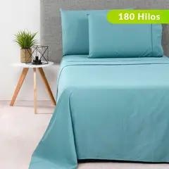 MICA - Juego de Sábanas Lisas 100% Algodón 180 Hilos